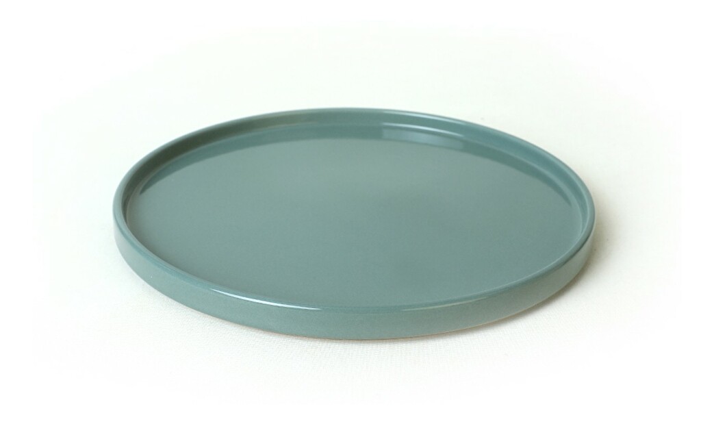 Sada mělkých talířů (6 ks.) Simple (zelená)
