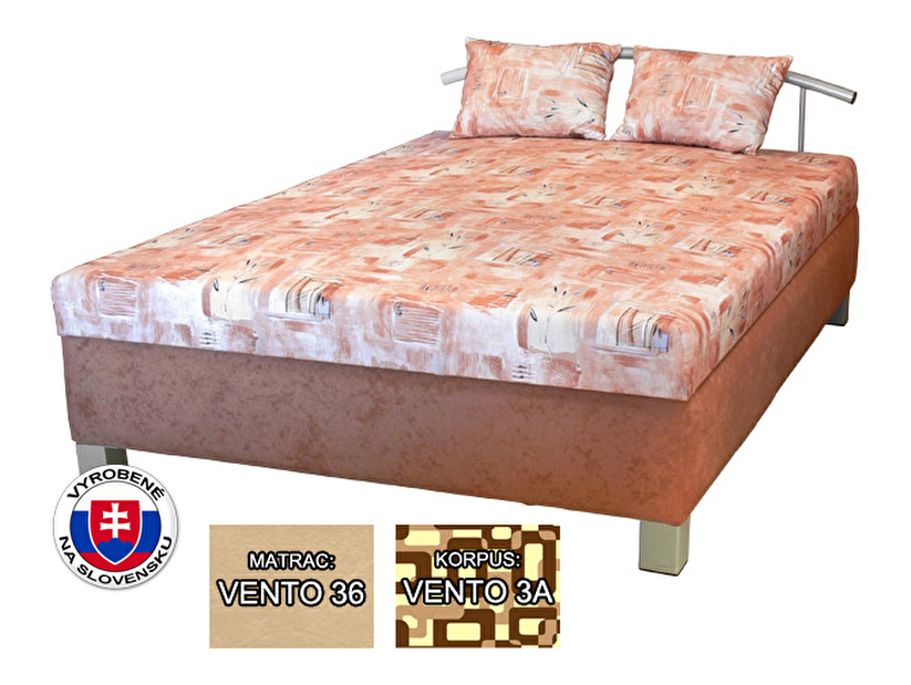 Manželská postel 140 cm Maša (se sendvičovou matrací) *výprodej