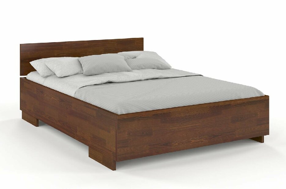 Manželská postel 200 cm Naturlig Larsos High (borovice)