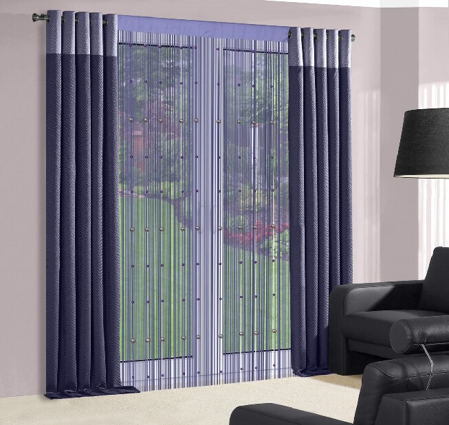 Záclona 140 x 250 cm Koralik (světle fialová)