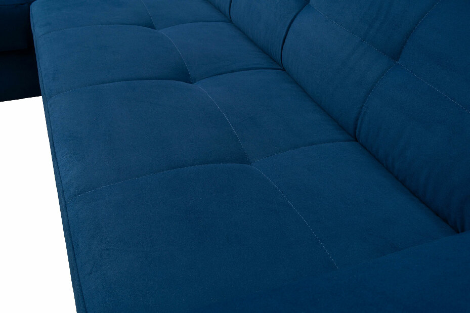 Rohová sedačka Nicholle (tmavě modrá) (L)