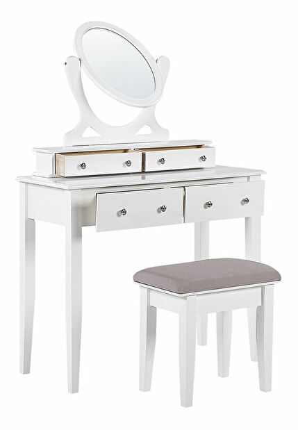 Toaletní stolek LINUA (bílá)