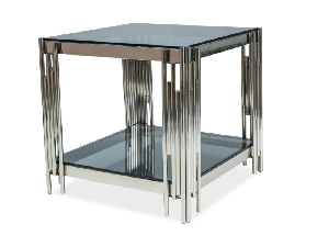 Konferenční stolek Fabiola (sklo + chromová)