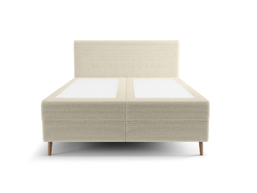 Manželská postel 180 cm Napoli Comfort (krémová) (s roštem, s úl. prostorem)