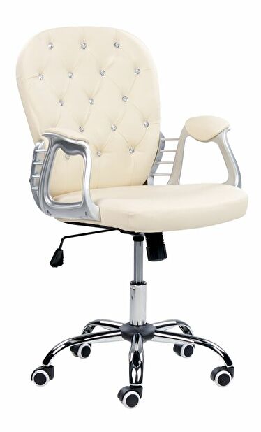 Kancelářská židle Prince (béžová ekokůže)