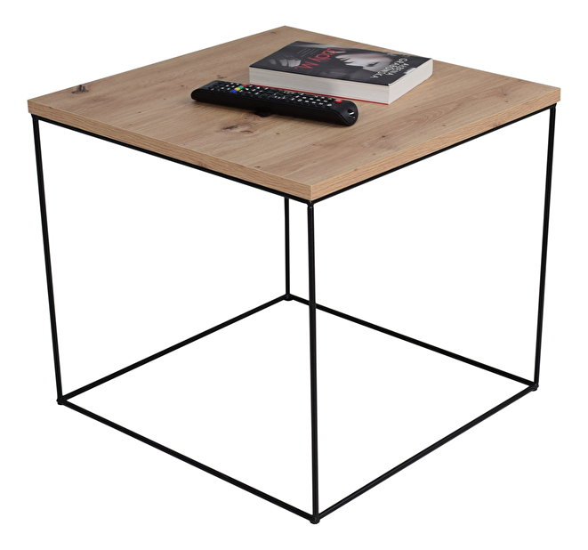 Konferenční stolek Elinas (černá + dub artisan)