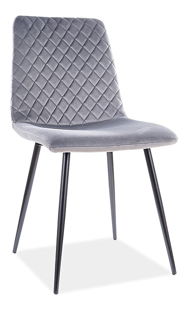 Jídelní židle Isaac (šedá + černá)