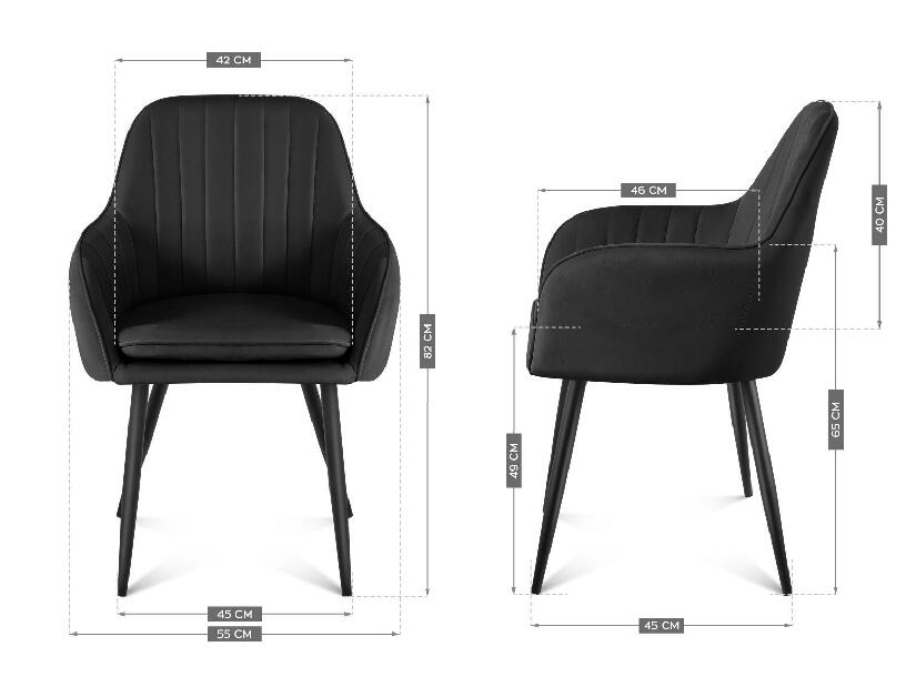 Jídelní židle Pamper 6 (černá)