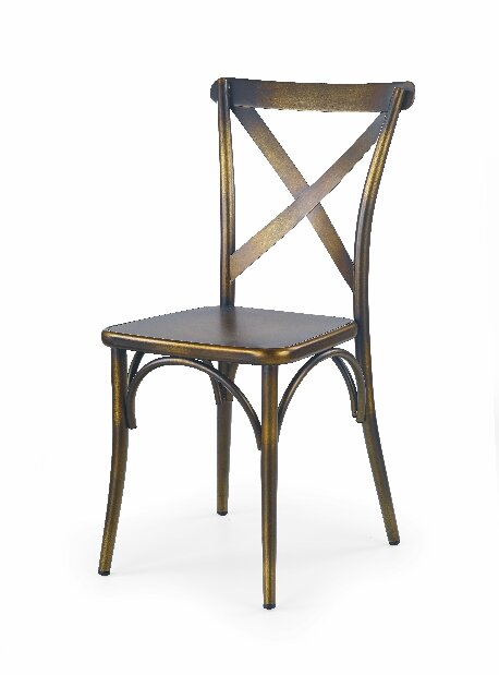 Jídelní židle K205 (žlutá + kov)