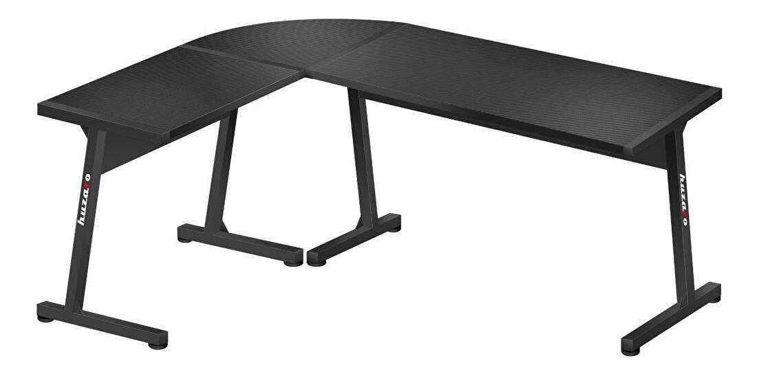 Rohový PC stolek Hyperion 6.0 (černá)
