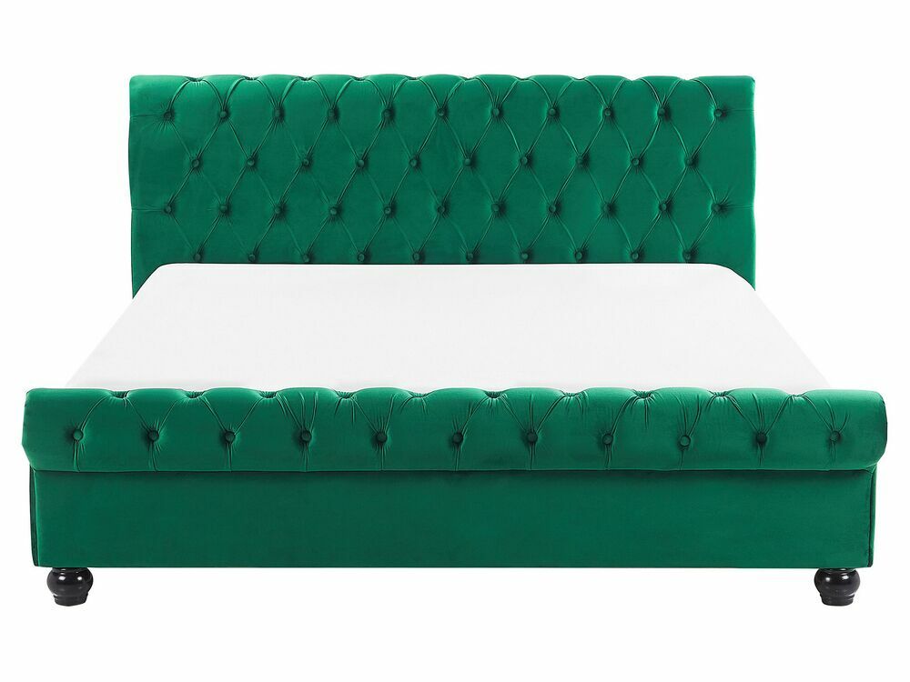 Manželská postel 160 cm ARCHON (s roštem) (zelená)