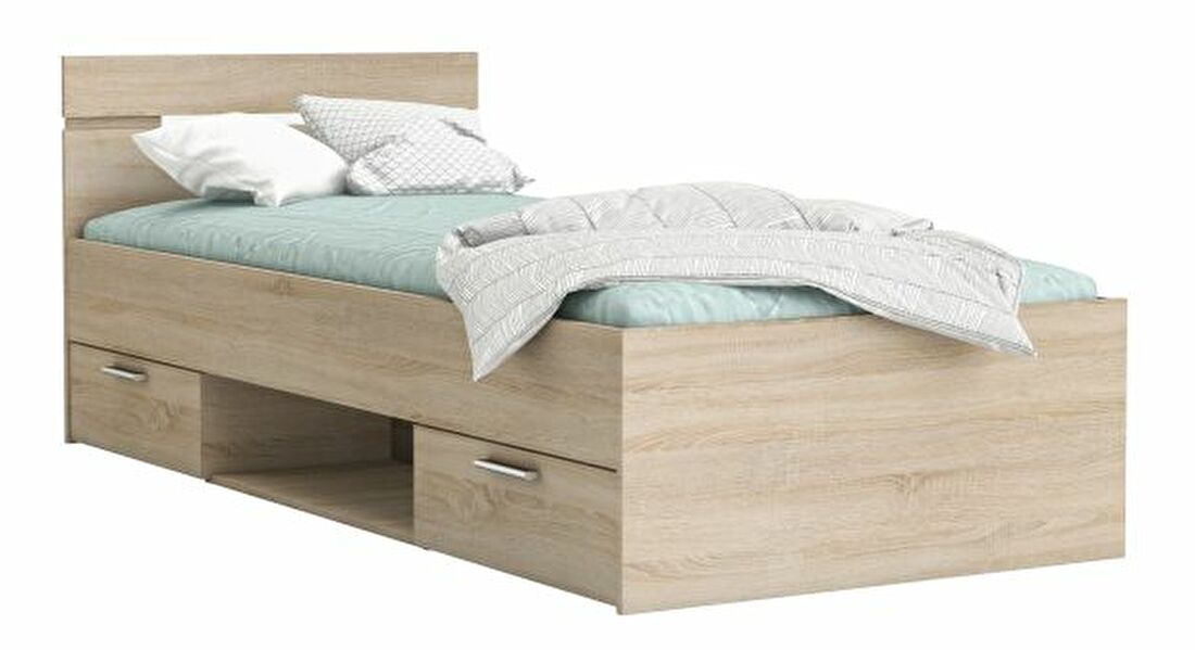 Jednolůžková postel 90 cm Michigan (dub sonoma) *výprodej