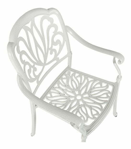 Set 4 ks. zahradních židlí Aneco (bílá)