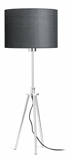 Stolní lampa Gardette 230V E27 42W (černá + hliník)