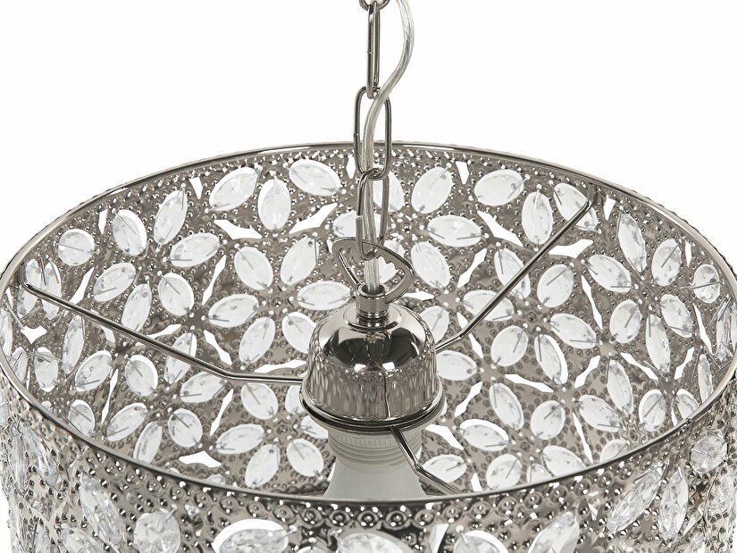 Závěsná lampa Saida (stříbrná)