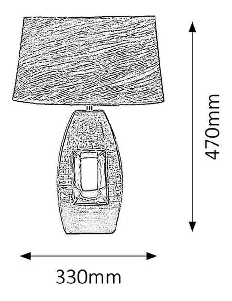 Stolní lampa Leah 4388 (stříbrná)