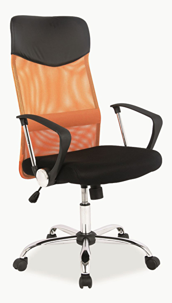 Kancelářska židle Arrivata oranžová + černá