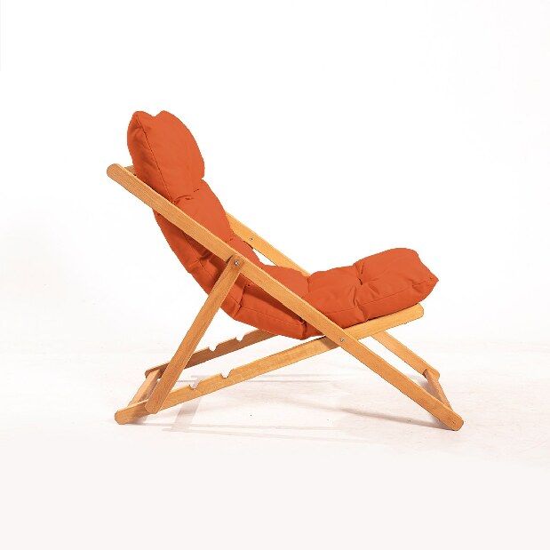 Zahradní židle Myla (oranžová + přírodní)