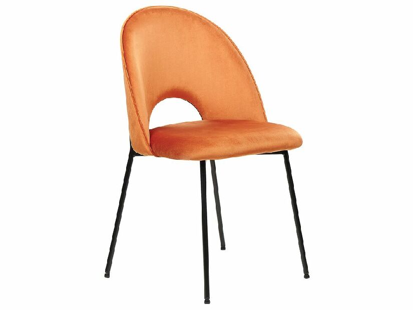 Set 2 ks jídelních židlí Clarissa (oranžová)