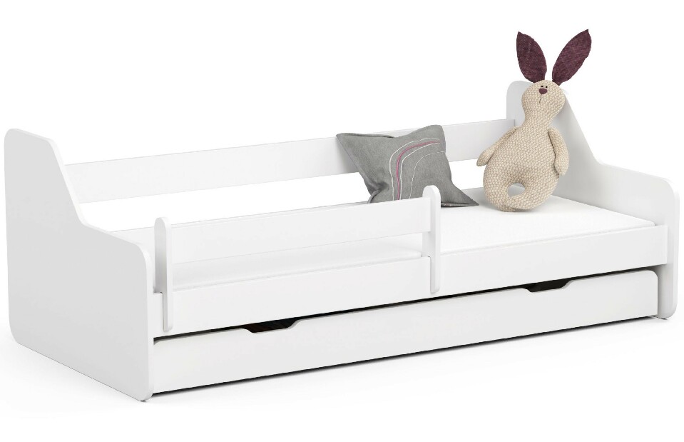Dětská postel Araceli II (bílá) (s matrací)