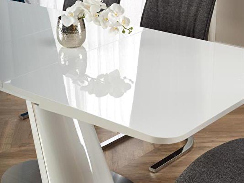 Rozkládací jídelní stůl 160-200 cm Obdulia (bílá) (pro 6 8 osob)