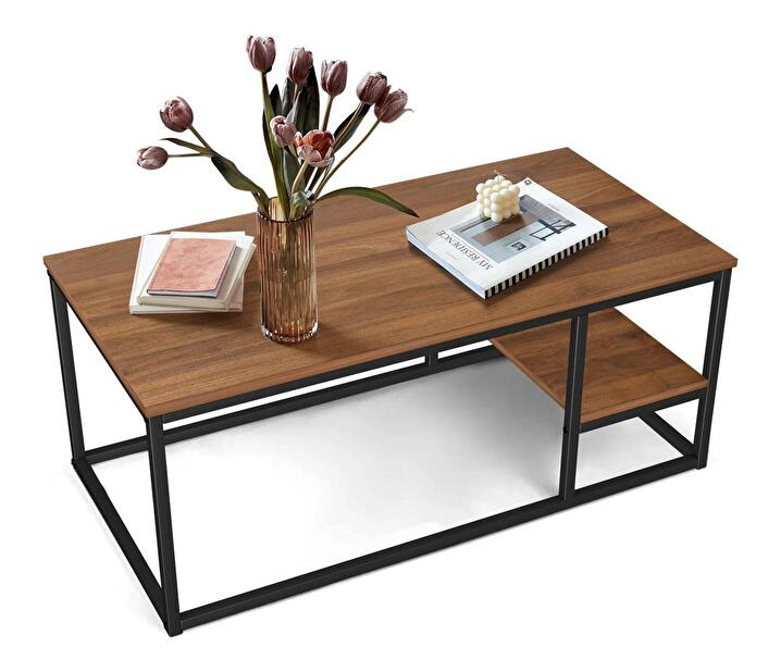 Konferenční stolek Onyx (hnědá + černá)