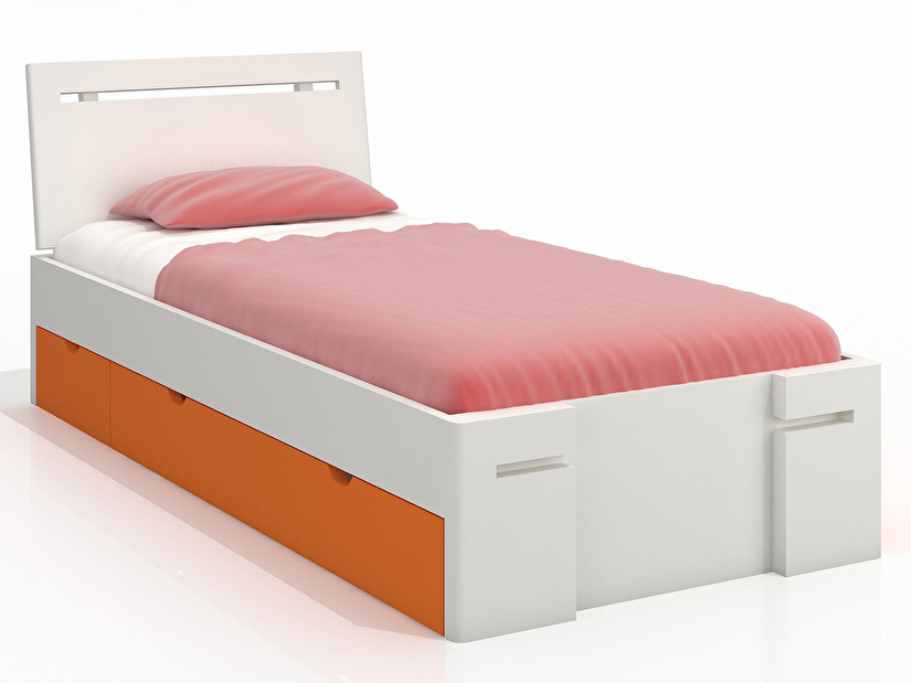 Jednolůžková postel 120 cm Naturlig Kids Bokeskogen High Drawers (borovice) (s roštem)