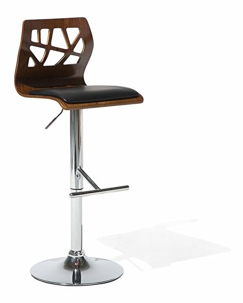 Barová židle Peterson (tmavé dřevo)