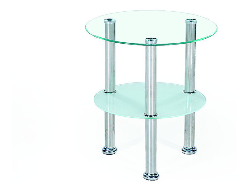 Konferenční stolek SARDINIA (sklo + nerez) *výprodej