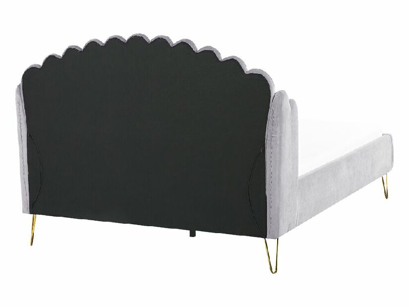 Manželská postel 140 cm Alise (šedá) (s roštem)