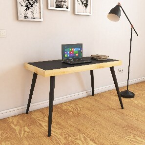 PC stolek Dakin (Černá + Ořech)