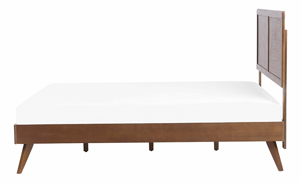 Manželská postel 180 cm ISTA (s roštem) (tmavé dřevo)
