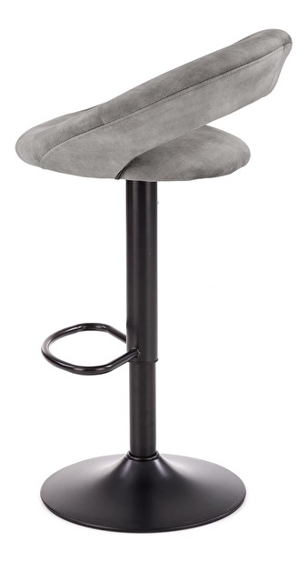 Barová židle Herlinda (šedá + černá) *výprodej