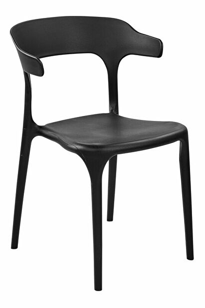 Set 4 ks jídelních židlí Gerry (černá)