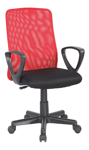 Kancelářska židle Q-083 červená + černá