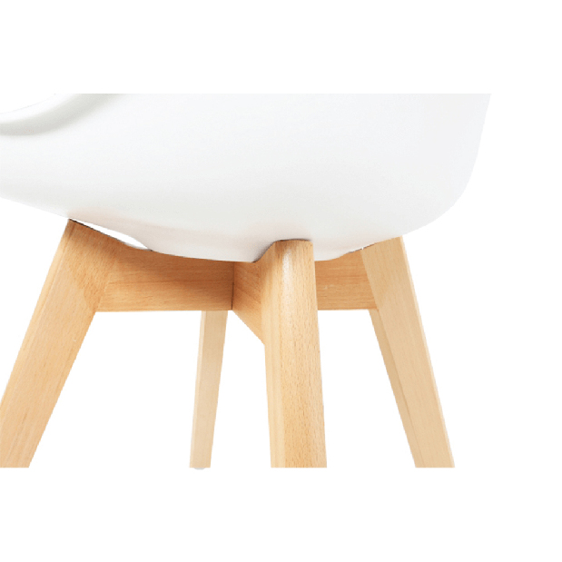 Jídelní židle Damiara (bílá + fialová)