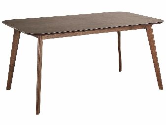 Jídelní stůl Evan (tmavé dřevo) (pro 6 osob)