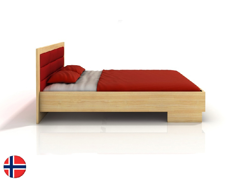 Manželská postel 180 cm Naturlig Stjernen High BC (borovice)