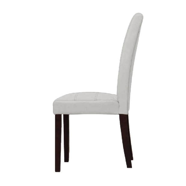 Set 2 ks. jídelních židlí Rianara R2 (bílá + ořech tmavý) *výprodej