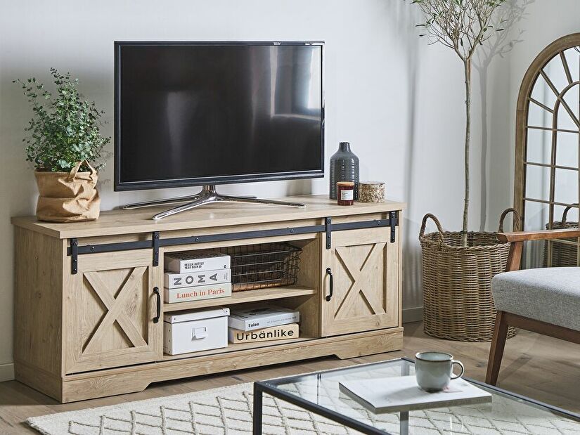 TV stolek/skříňka ULLA (světlé dřevo)