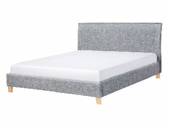 Manželská postel 140 cm SANCHEZ (s roštem) (šedá)