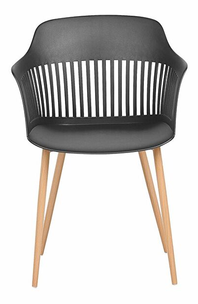 Set 2 ks. jídelních židlí BARCA (černá)