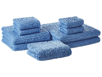 Sada 9 ks ručníků Aixin (modrá)