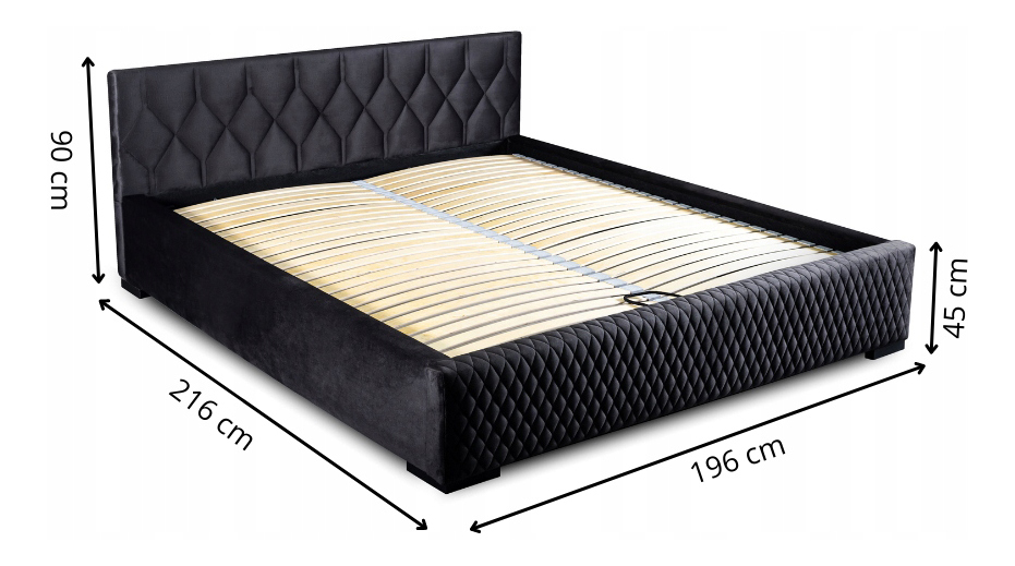Čalouněná postel 180x200 cm Loddy