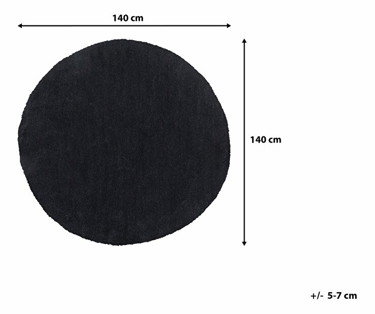 Koberec 140 cm Damte (černá)