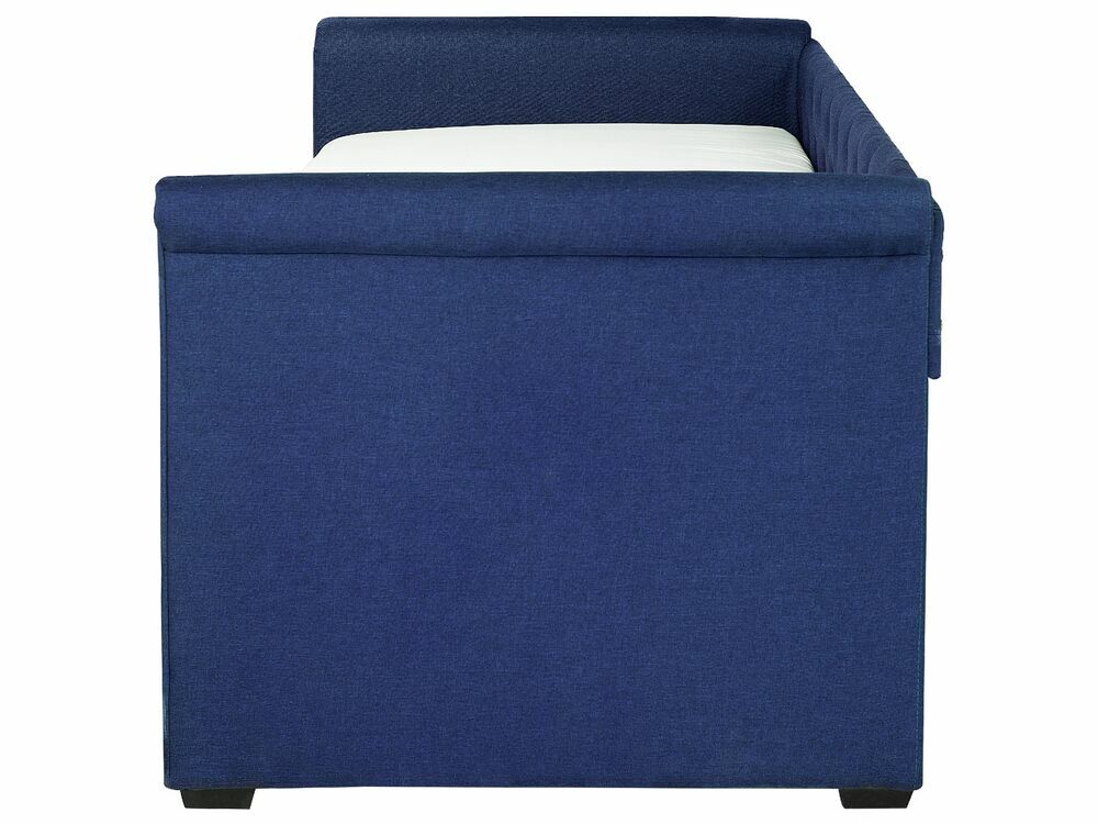 Rozkládací postel 80 cm LISABON (s roštem) (modrá)