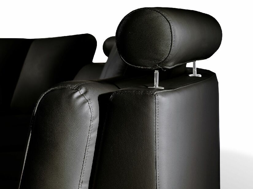 Kožená sedací souprava Rutland (černá)