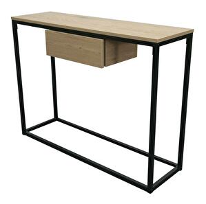 Konzolový stolek NAVARA (dub + černá)