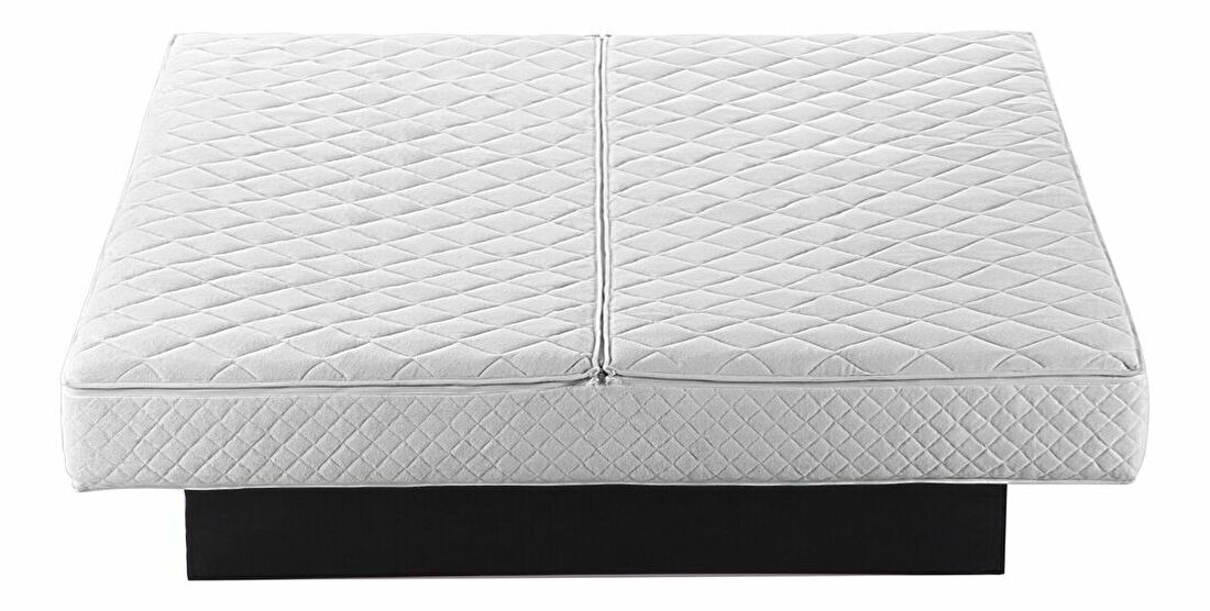 Manželská vodní postel 180 cm Veena (černá) (s roštem a matrací)