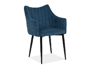 Jídelní židle Mattie (námořnická modrá + černá)